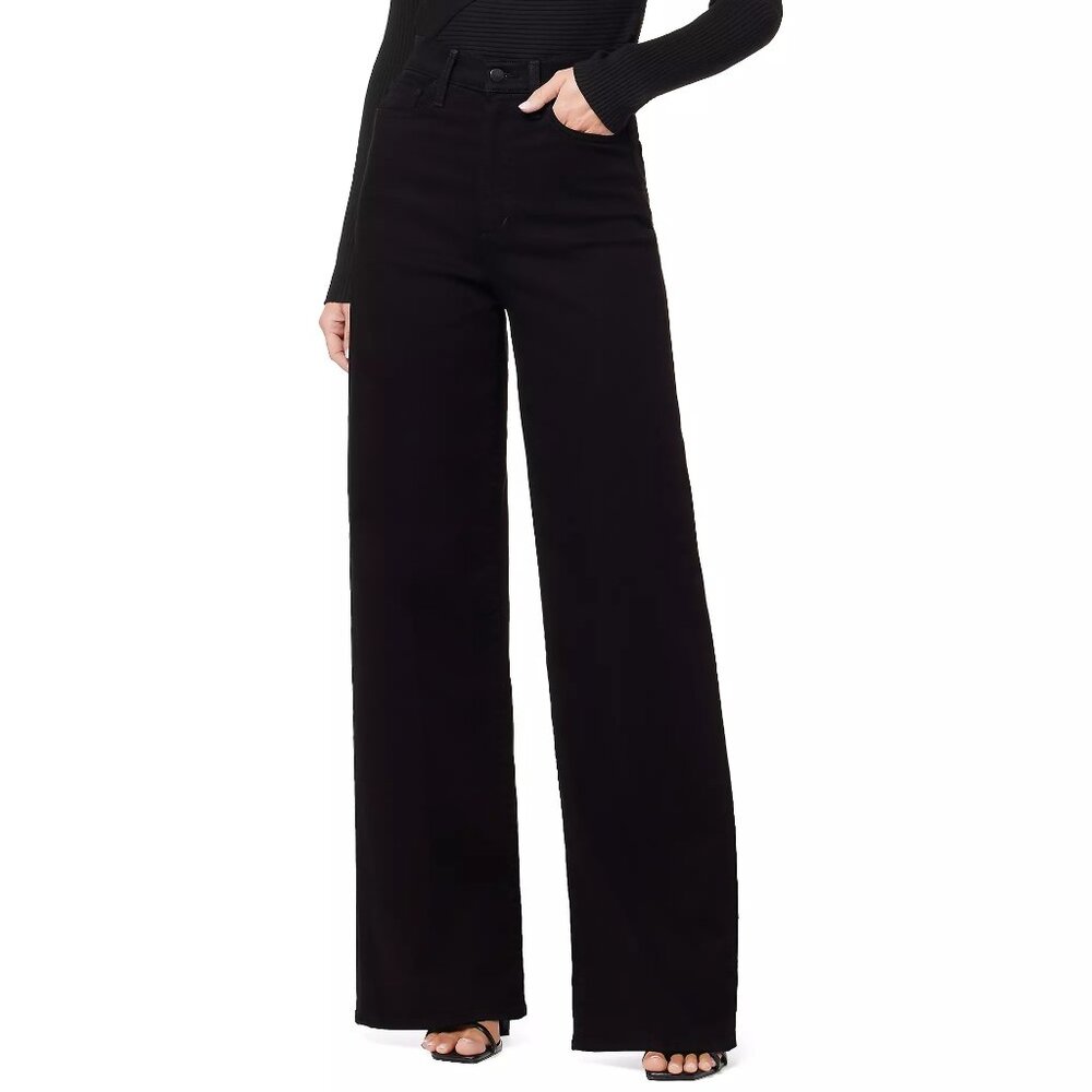Joe's Jeans The Mia - High Rise Wide Leg Jeans - Black - Size 28